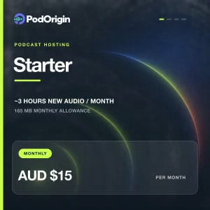 Starter Podcast Hosting — Monthly